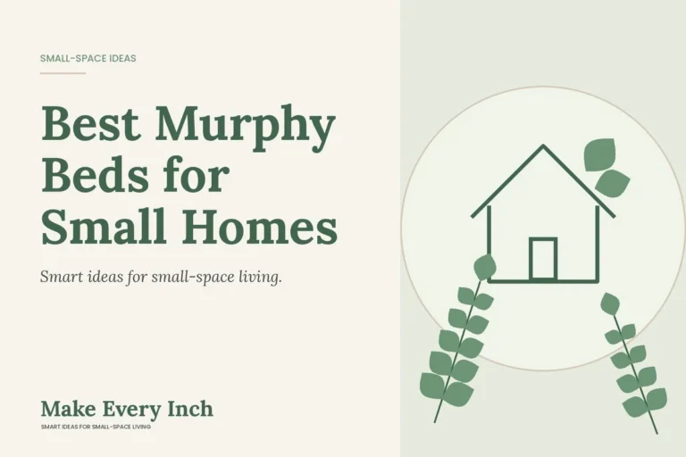 Best Murphy Beds for Small Homes, Make Every Inch cover with a house and leaf illustration