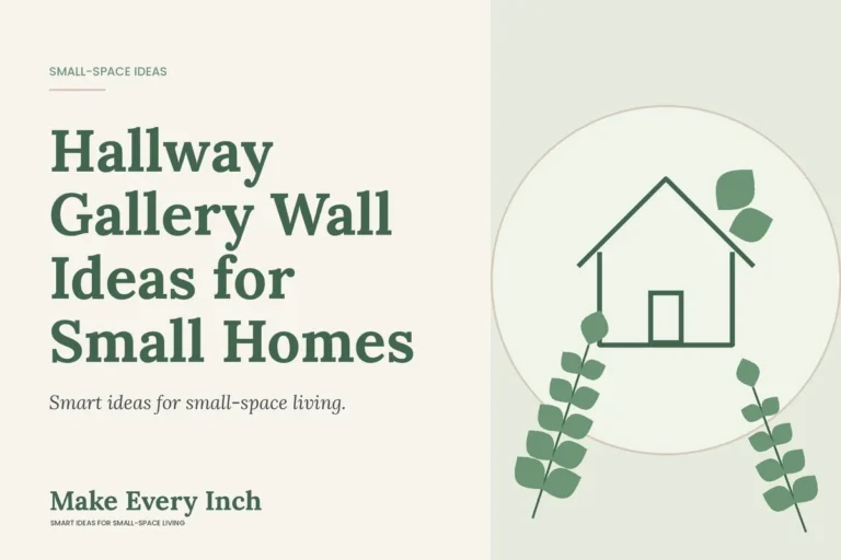 Hallway Gallery Wall Ideas for Small Homes, Make Every Inch cover with a house and leaf illustration