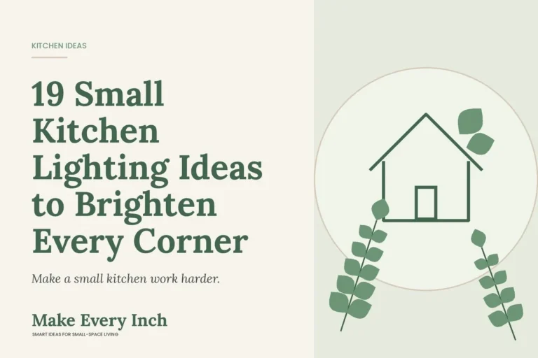 19 Small Kitchen Lighting Ideas to Brighten Every Corner, Make Every Inch cover with a house and leaf illustration
