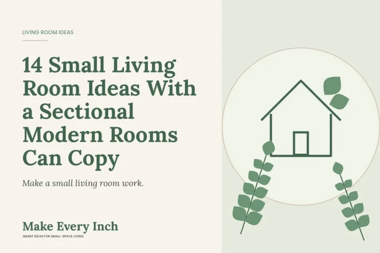 14 Small Living Room Ideas With a Sectional Modern Rooms Can Copy, Make Every Inch cover with a house and leaf illustration