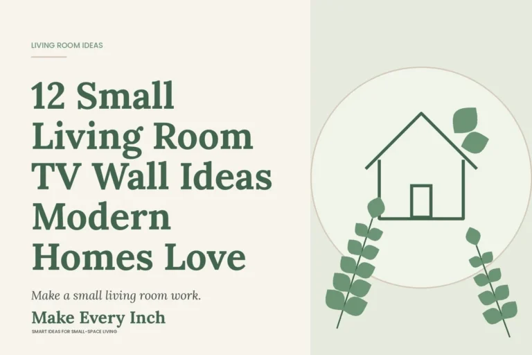 12 Small Living Room TV Wall Ideas Modern Homes Love, Make Every Inch cover with a house and leaf illustration