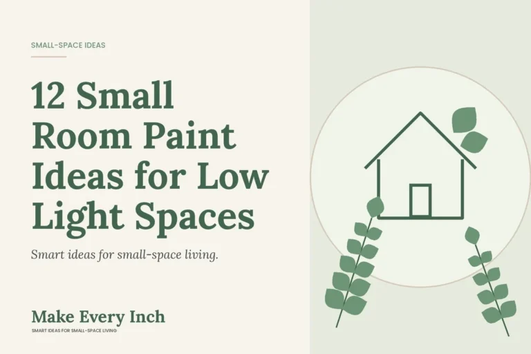 12 Small Room Paint Ideas for Low Light Spaces, Make Every Inch cover with a house and leaf illustration